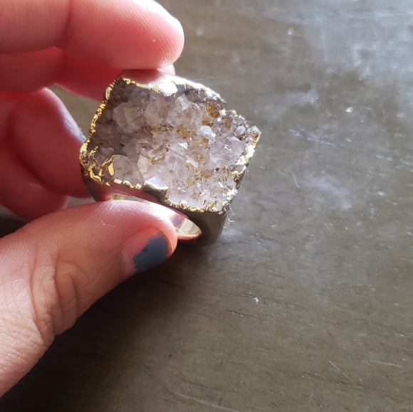 Jewelry - *FREE* Quartz Rock Crystal Ring